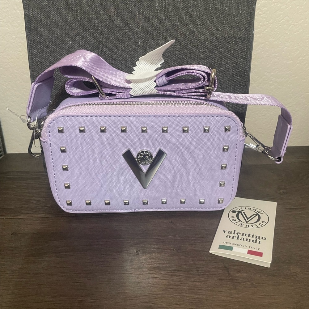 Valentino Orlandi Lavender Crossbody Bag